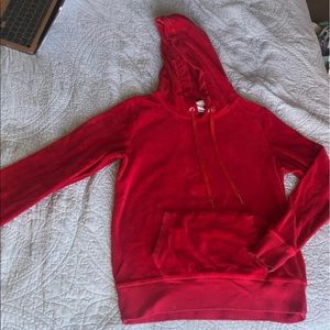red hoodie